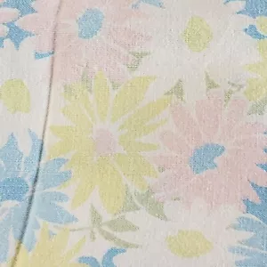 Funda de almohada musulmana estándar vintage MCM Pacific flor rosa azul amarillo - Imagen 1 de 11