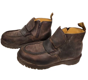 Vtg DR. MARTENS Original 90s Shoes Men 6 Boots Monk Strap 8261 Made In England - Picture 1 of 18
