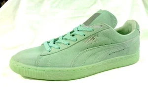 $95 New Womens PUMA Suede Shoes 8 Seafoam Green 1980s leather soft - Picture 1 of 5