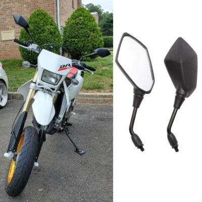 For Suzuki DRZ400 DRZ400S DRZ400SM DR350 Motorcycle Rearview Side Mirrors US - Image 1 of 4