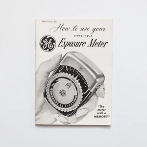 GE Exposure Meter Type PR-1 Manual Instructions Booklet - Picture 1 of 5