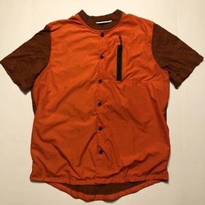 NIKE BONDED MEN'S JERSEY 678614-891 ORANGE SHIRT TECH FLYKNIT SIZE LARGE MINT - Picture 1 of 10