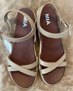 MIA Vivica Casual Ankle Strap Platform Sandals Women's US 6.5 - Picture 1 of 4