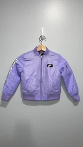 NIKE Bomber Jacket Kids Lightweight Purple Agate size 4 or XS - Picture 1 of 17