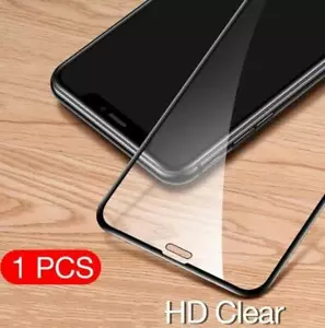 For iPhone X XS Max XR 11 Pro Full Coverage Tempered Glass Screen Protector - Picture 1 of 8