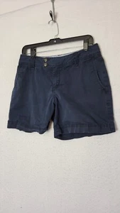 Eddie Bauer Womens Size 6 Blue Chino Shorts 30x5 - Picture 1 of 10