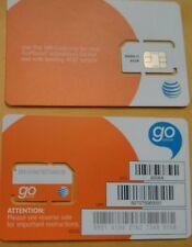 New At&T Sim Card 3G/4G Prepaid Go Phone 3G Ready To Activate Sku 6006a att sim