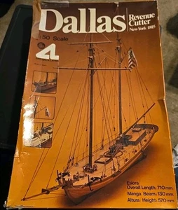 ¡LEER! Dallas Revenue Cutter Nueva York 1815 Artesania Latina Kit Modelo 1:50 USADO - Imagen 1 de 6