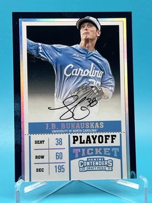 2017 Panini Contenders Draft Picks Playoff Ticket /15 JB Bukauskas #44 Auto - Image 1 of 2