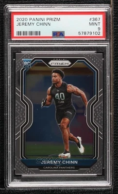 2020 Panini Prizm Rookie Jeremy Chinn #367 PSA 9 MINT Rookie RC - Image 1 of 2