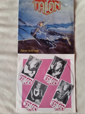 TALON never look back LP vinyl records 33 tours heavy métal Bonfire Accept - Photo 1/4