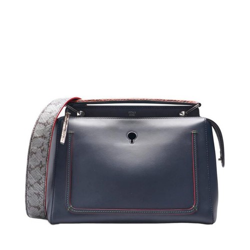 Borsa donna media Fendi multicolore in pelle di vitello Dotcom 8BN293