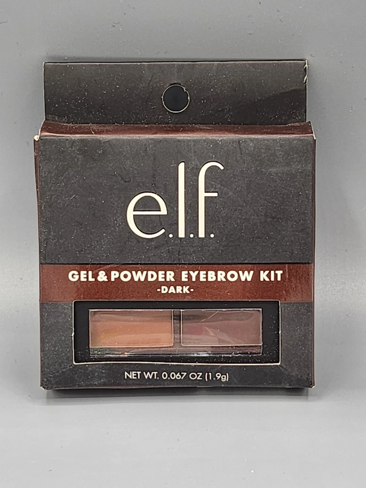New Elf Studio Eyebrow Brow Gel & Powder Kit #81303 DARK - Image 1 of 1