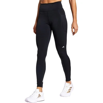 adidas DailyRun Womens Running Tights Black Lightweight Run Breathable Sports - Image 1 of 4