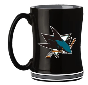 Taza de café San Jose Sharks 14 oz color equipo relieve esculpido - Imagen 1 de 1