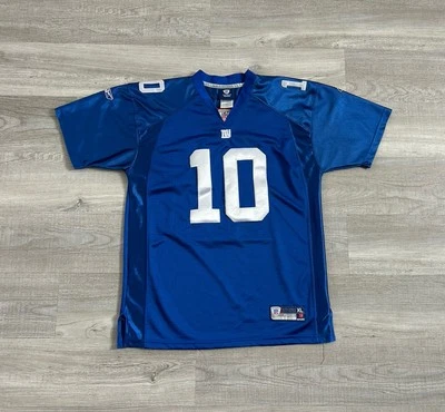 Джерси Reebok NFL New York Giants No10 Eli Manning синий цвет молодежный размер XL 16-18 - Изображение 1 из 4