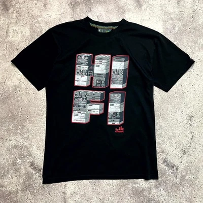 Camiseta gráfica Chunk “Hi‐Fi” Boombox preta masculina tamanho M música retrô - Imagem 1 de 4