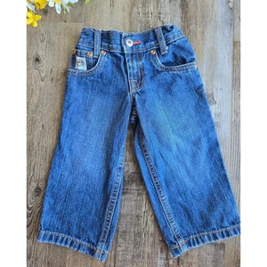 Cinch Denim Jeans Toddler Western White Label Adjustable Waist Blue Size 1T 12m - Picture 1 of 9