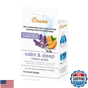 Crane Natural Lavender Orange Humidifier Pads with Calming Vapor, Universal F - Picture 1 of 3