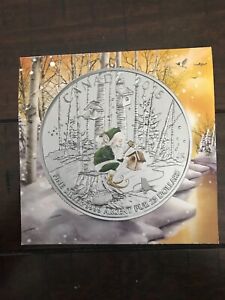 2016 Royal Canadian Mint 25$ For 25$ Fine Silver Coin Woodland Elf With Cover