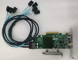 Supermicro LSI 9300-8i 12Gbps SAS HBA IT mode ZFS FreeNAS unRAID + 2*8643 Cable - Picture 1 of 3