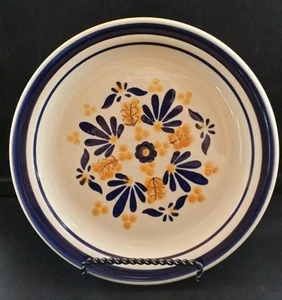 Santa Anita Mexico Floral Flowers Blue and Yellow 7 3/4" Plate (s) - Picture 1 of 3