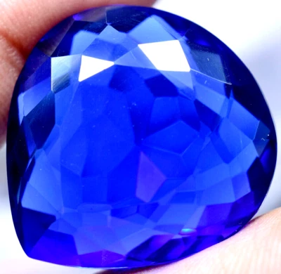 Lab Created 81.85 Ct Violet Blue Tanzanite GGL Certified AAA+ Gemstone - Image 1 of 4
