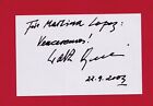 Bl22-Carte-Autographe-Walter Heynowski-Cineaste Allemand-2003