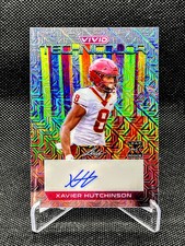 2023 Leaf Vivid Xavier Hutchinson Gray Technicolor  Rookie Auto 4/9! RC Texans