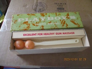 Vintage 1960s Playboy Toothbrush White Handle Collectible - Gag Gift - Picture 1 of 4