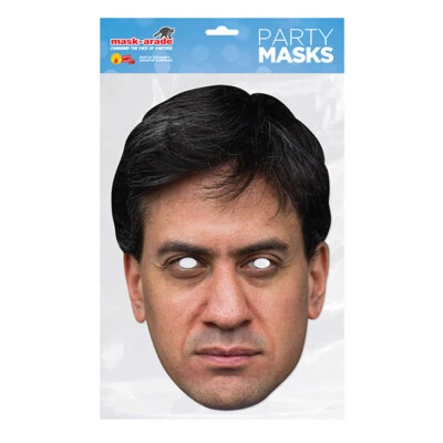 BRISTOL NOVELTY Ed Miliband Partymaske - Gesichtskarte A4 Kostüm Damen Herren Maske-Arade
