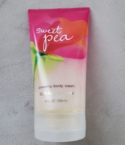 Body Bath Works Sweet Pea Creamy Moisture Wash 8 oz New Contains Milk Protein - Picture 1 of 4