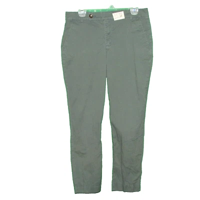 Pantalón al tobillo Bandolino, talla 10, 32x27", elástico, mezcla de algodón, frente plano caqui Foto 1 de 3