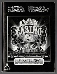 Lynx Casino (Lynx, 1992) Manual ONLY - Picture 1 of 2
