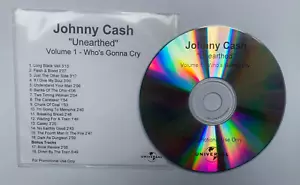 JOHNNY CASH Unearthed Volume 1 Who's Gonna Cry 18 Track Promo CD (2003) RARE - Bild 1 von 2