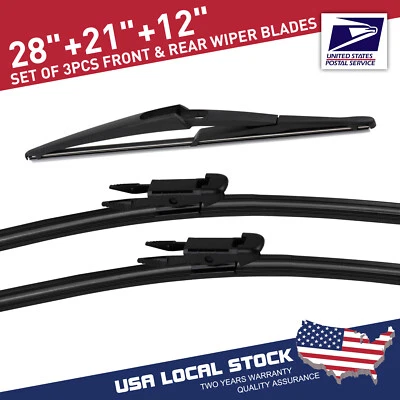 28"+21"+12"Wiper Blade Set for 2007-2011 Mercedes-Benz ML63 AMG GL450 Replace US - Image 1 of 4