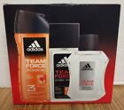 Adidas Team Force 3 Piece Gift Set Shower Gel After Shave Body Fragrance NEW