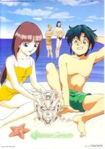 pencil board Shitajiki After War Gundam X anime Garrod Ran Tiffa Adill - Picture 1 of 1
