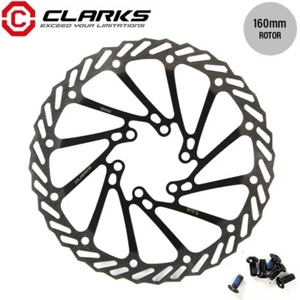 Rotor de disco de acero inoxidable Clarks CL160 plateado/negro - 160 mm - Imagen 1 de 2