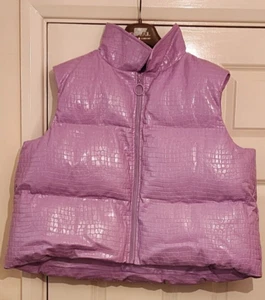 Women's Padded Gilet Jacket, Ladies Sleeveless Puffer Jacket  UK Size 14 - LILAC - Picture 1 of 4
