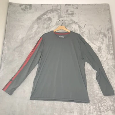 Gerry Shirt Men XL Grey Red Crew Outdoor Casual Stretch Base Layer Logo Adult - Image 1 of 4