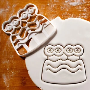 Eye Idol Couple Cookie Cutter - artifact, archaeology, ancient Eye Temple, love - Picture 1 of 4