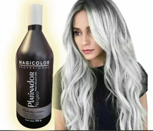 1 MAGICOLOR PLATINADOR BLACK SHAMPOO GRAY BLOND BLEACHED HAIR 900G 31.7oz TIKTOK - Picture 1 of 1