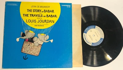 The Story Of And The Travels Of Babar Read by Louis Jourdan Lp Jean De Brunhoff - Image 1 of 2