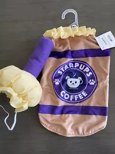 SIMPLY DOG HALLOWEEN COSTUME "STARPUPS COFFEE" Puppy/Dog -XS - Picture 1 of 3