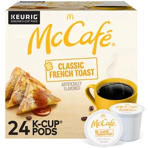 McCafe Classic French Toast Coffee, Keurig Single Serve K-Cup Pods, 24 Count - Picture 1 of 5