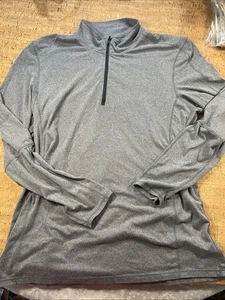 Brooks Run Men's Size Unknown Grey Half Zip Lightweight Pullover Sweater - Picture 1 of 11