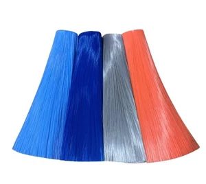 8" UV Florescent Nylon Lure Hair 3-4oz Bundle with Burnt End (Select Color) - Picture 1 of 2