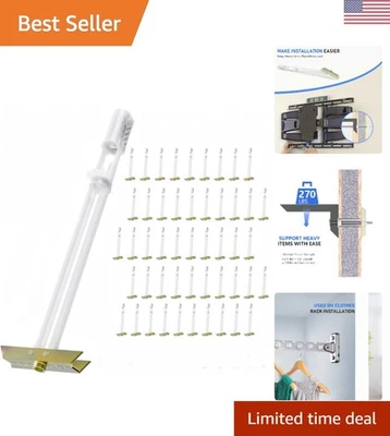 Anclajes duraderos para paneles de yeso de acero inoxidable - Paquete de 50, perfectos para accesorios pesados Foto 1 de 4