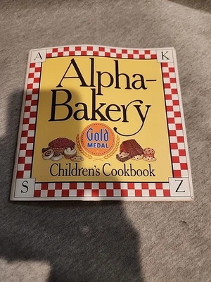 VTG Alpha-Bakery Children's Cookbook Gold Medal Flour 1987 ABC Recipes General - Image 1 of 4